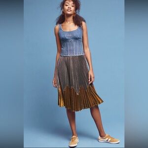 Anthropologie pleated skirt